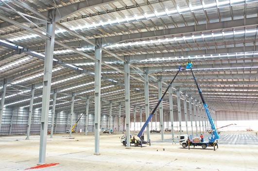 pesb structure during construction