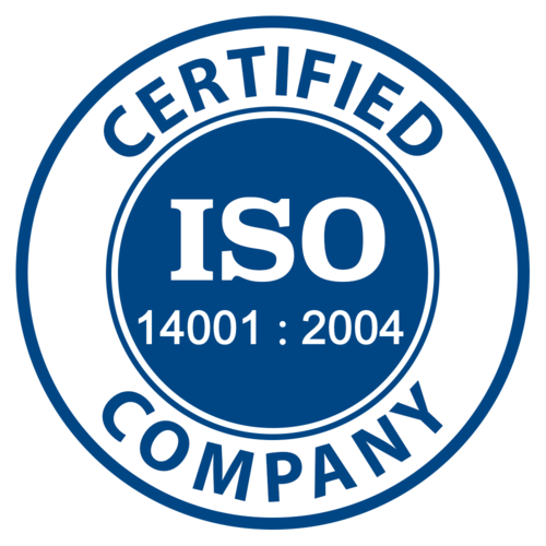 iso 14001 certification badge for environmental management systems
